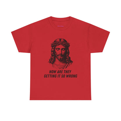 Christ-Inspired Unisex Heavy Cotton Tee - How Are They Getting It So Wrong?