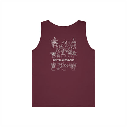 polyPLANTorous // Unisex Heavy Cotton Tank Top - Polyplantorous Plant Lover Design