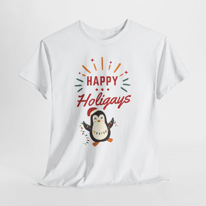 Happy Holigay Penguin Unisex Heavy Cotton Tee