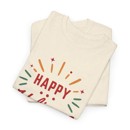 Happy Holigays Simple Unisex Heavy Cotton Tee