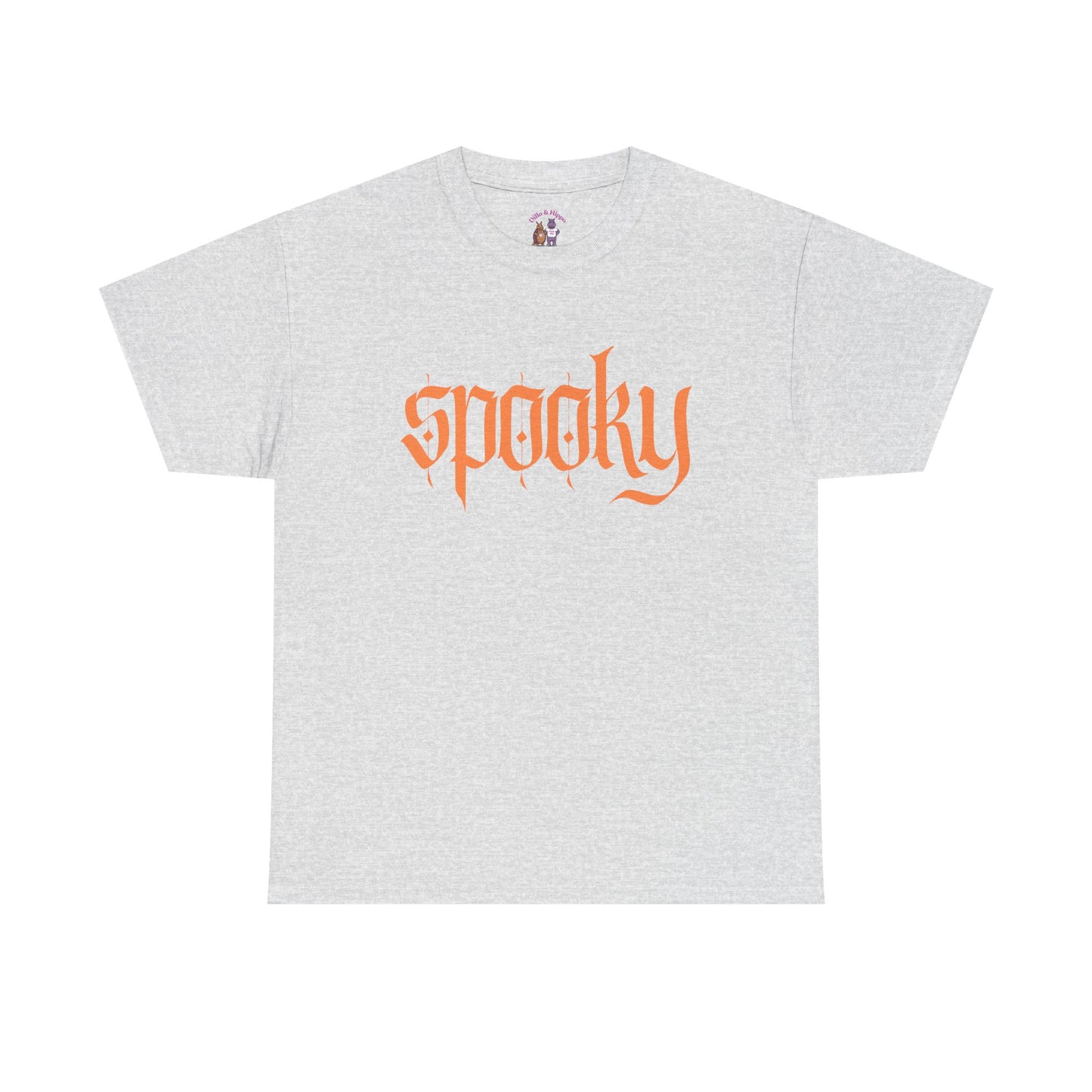 Spooky Unisex Heavy Cotton Tee, Halloween Shirt, Cute Fall T-Shirt, Casual Wear, Gift for Friends, Seasonal Apparel
