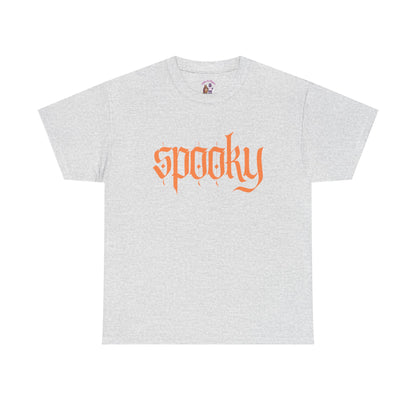 Spooky Unisex Heavy Cotton Tee, Halloween Shirt, Cute Fall T-Shirt, Casual Wear, Gift for Friends, Seasonal Apparel