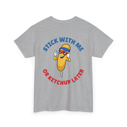 Funny Corndog Season // Unisex Heavy Cotton Tee | Perfect for Food Lovers and Festivals