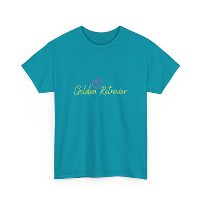 Golden Retriever Woofin' For My Black Cat // Unisex Heavy Cotton Tee - Relationship Dynamics