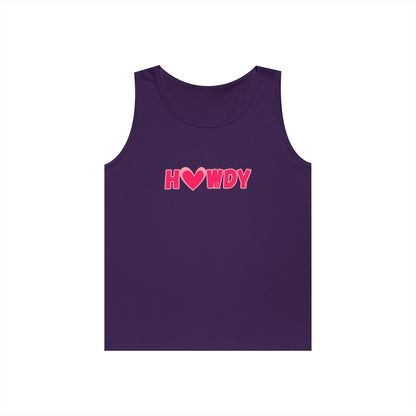 H<3wdy // Unisex Heavy Cotton Tank Top - Trendy Summer Wear for Fun and Relaxation