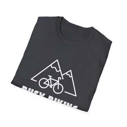 Busy (Mountain) Biking // Unisex Softstyle T-Shirt
