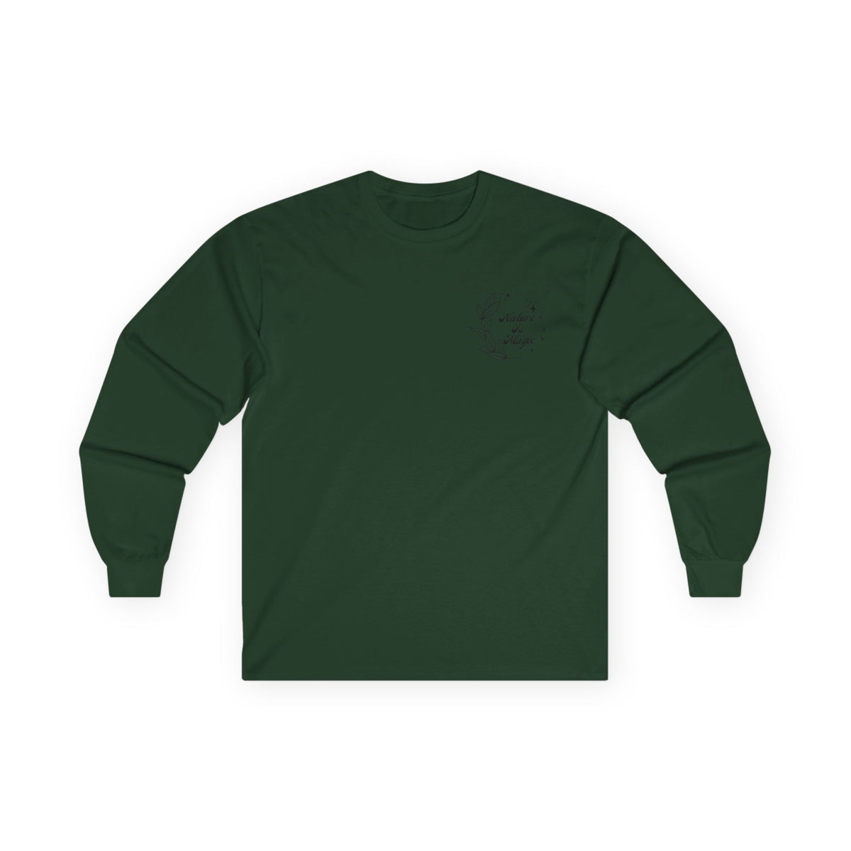 Nature is Magic - Pocket Placement // Unisex Ultra Cotton Long Sleeve Tee - Embrace Nature's Beauty