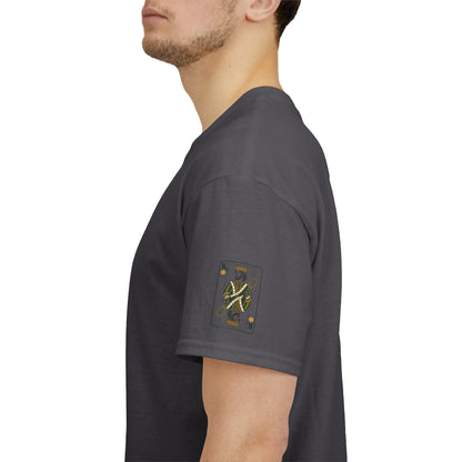 Tennis - King of the Court Card Tee — Sleeve Print Vintage Playing Card Graphic T-Shirt