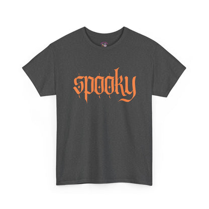 Spooky Unisex Heavy Cotton Tee, Halloween Shirt, Cute Fall T-Shirt, Casual Wear, Gift for Friends, Seasonal Apparel