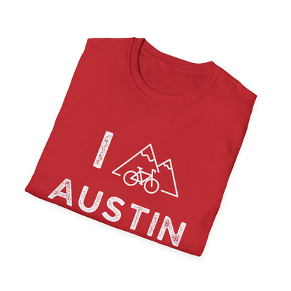 I (Mountain) Bike Austin // Unisex Softstyle T-Shirt