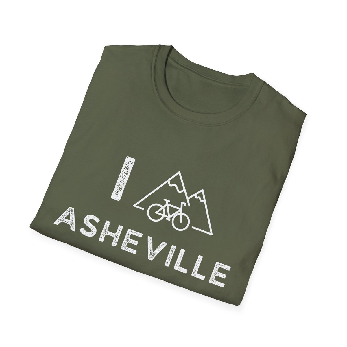 I (Mountain) Bike Asheville // Unisex Softstyle T-Shirt