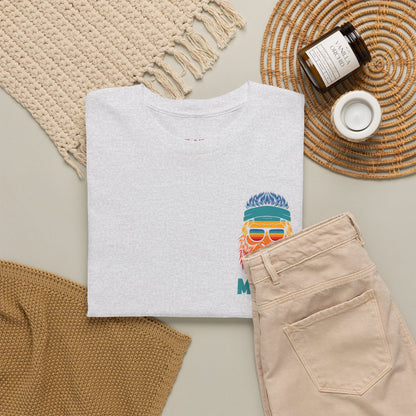 Bigfoot Mood - Pocket Placement // Retro Mood Unisex Heavy Cotton Tee - Colorful Graphic T-Shirt