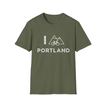 I (Mountain) Bike Portland // Unisex Softstyle T-Shirt
