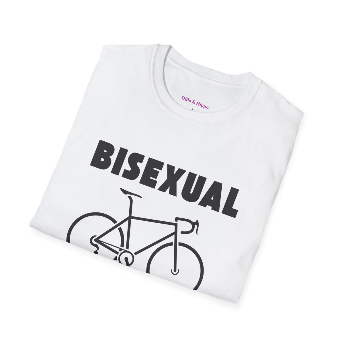 Bisexual (Road) Bicyclist  // Unisex Softstyle T-Shirt