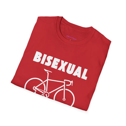 Bisexual (Road) Bicyclist  // Unisex Softstyle T-Shirt