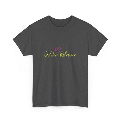 Golden Retriever Woofin' For My Black Cat // Unisex Heavy Cotton Tee - Relationship Dynamics