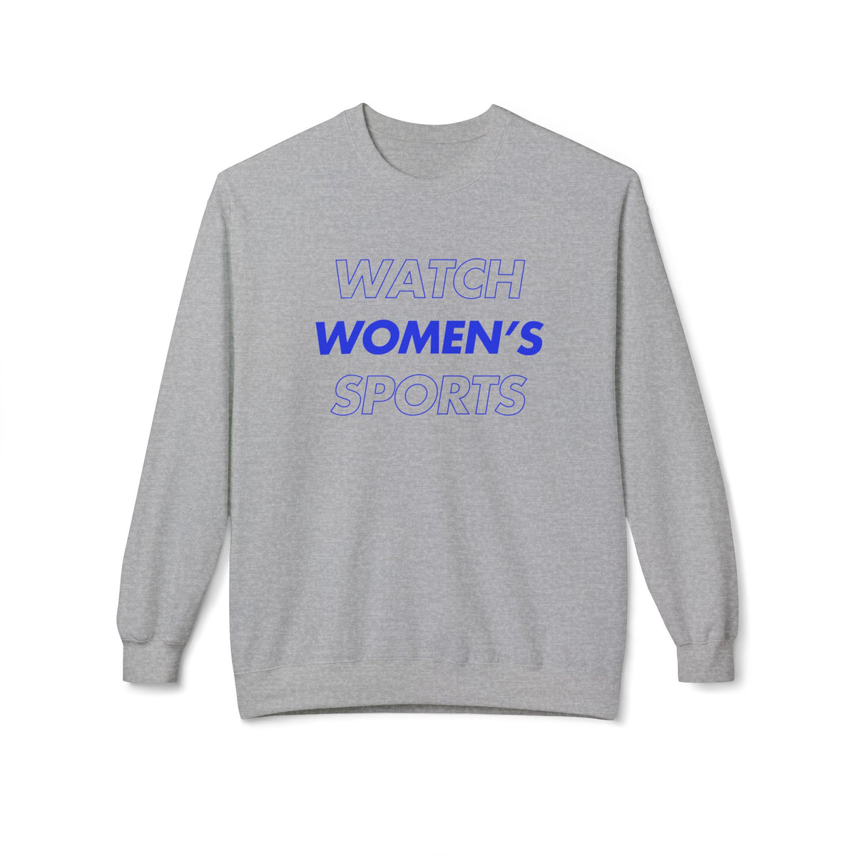 Watch Women's Sports // Unisex Midweight Softstyle Fleece Crewneck Sweatshirt