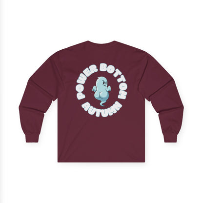 Unisex Ultra Cotton Long Sleeve Tee - 'Power Bottom Autumn' Graphic