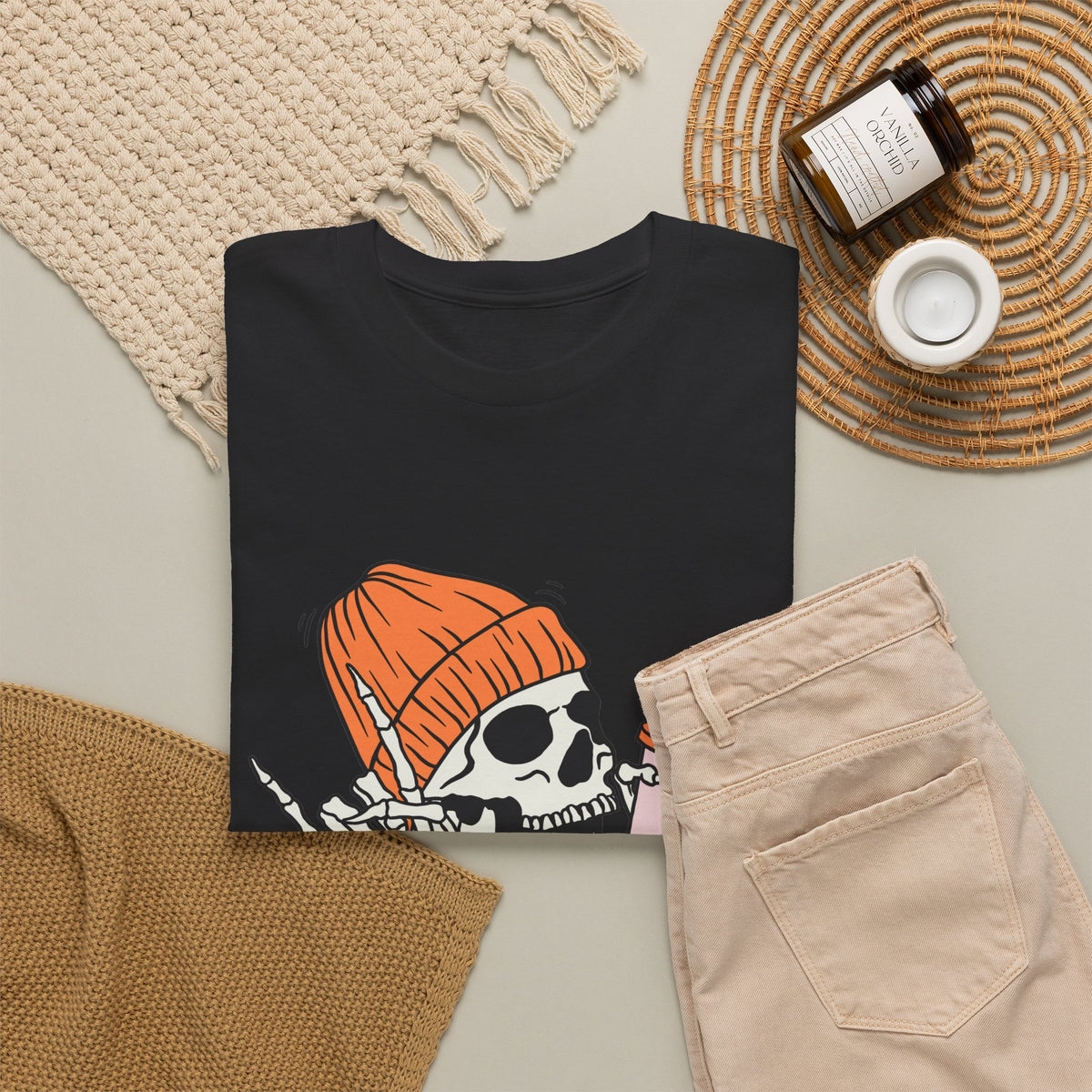 Skull Graphic Tee, Unisex Heavy Cotton, Casual Streetwear, Grunge Aesthetic, Halloween Costume, Gift for Him/Her