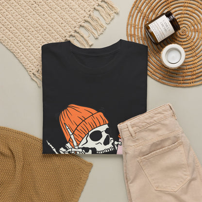 Skull Graphic Tee, Unisex Heavy Cotton, Casual Streetwear, Grunge Aesthetic, Halloween Costume, Gift for Him/Her