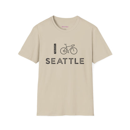 I (Road) Bike Seattle // Unisex Softstyle T-Shirt
