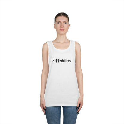 Diffability // Unisex Heavy Cotton Tank Top