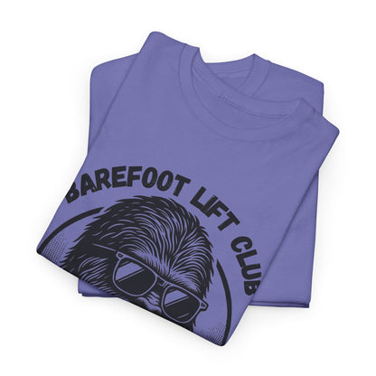 Bigfoot Founding Member of the Barefoot Lift Club // Unisex Heavy Cotton Tee - Founding Member Sasquatch Design
