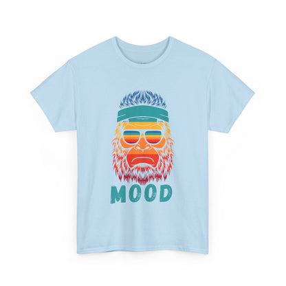 Bigfoot Mood // Retro Mood Unisex Heavy Cotton Tee - Colorful Graphic T-Shirt