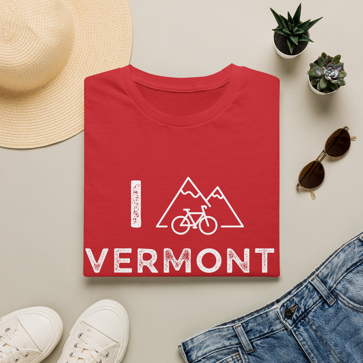I (Mountain) Bike Vermont // Unisex Softstyle T-Shirt