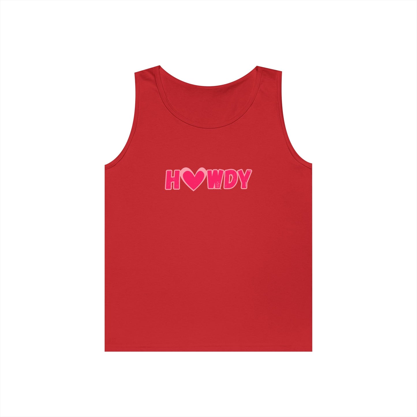 H<3wdy // Unisex Heavy Cotton Tank Top - Trendy Summer Wear for Fun and Relaxation