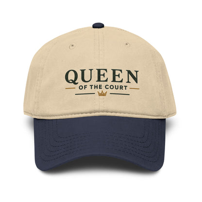 Queen of the Court Washed Baseball Cap — Pickleball or Tennis Player Hat