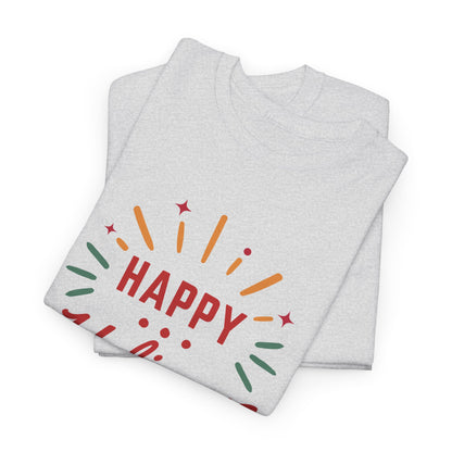 Happy Holigays Simple Unisex Heavy Cotton Tee