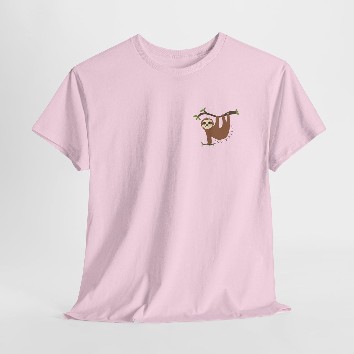 Keep Hangin' On - Sloth // Unisex Heavy Cotton Tee - Motivational