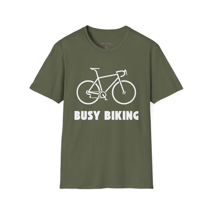 Busy (Road) Biking // Unisex Softstyle T-Shirt
