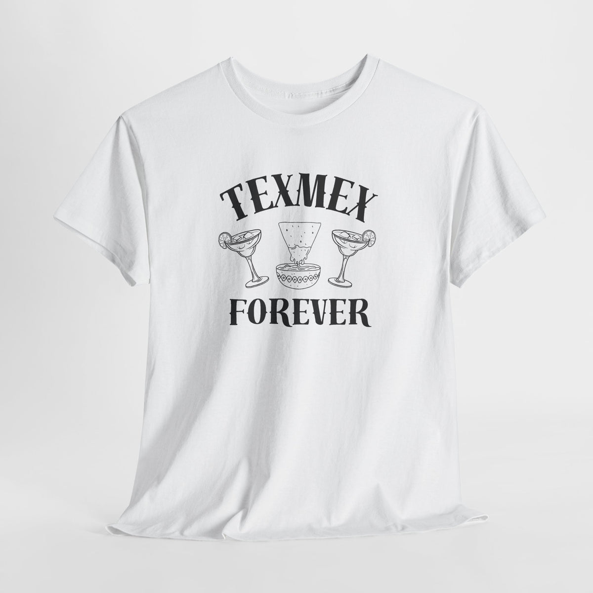 Tex-Mex Forever - Ritas & Queso // Unisex Heavy Cotton Tee - Fun Casual T-Shirt for Food Lovers