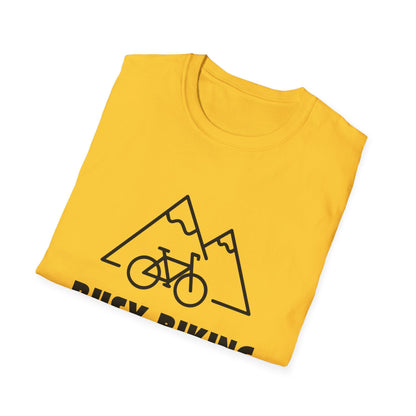 Busy (Mountain) Biking // Unisex Softstyle T-Shirt