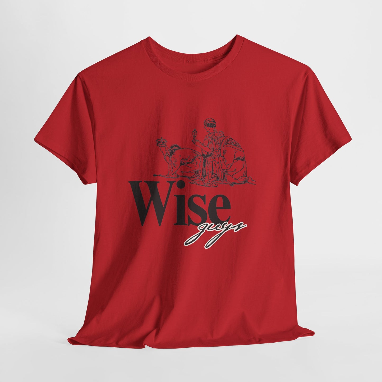 Wise Guys Unisex Heavy Cotton Tee - Stylish Graphic Tee for Casual Wear