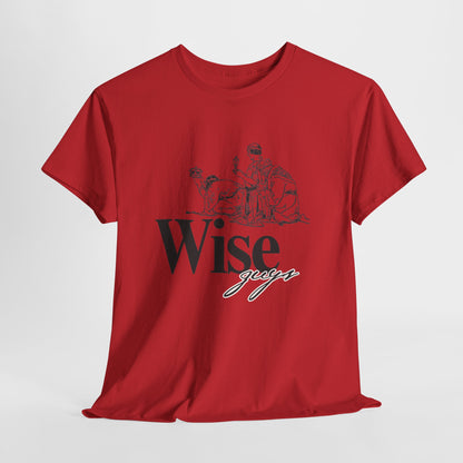 Wise Guys Unisex Heavy Cotton Tee - Stylish Graphic Tee for Casual Wear