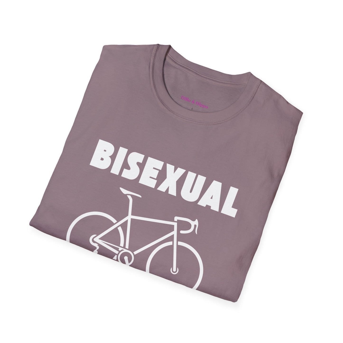 Bisexual (Road) Bicyclist  // Unisex Softstyle T-Shirt