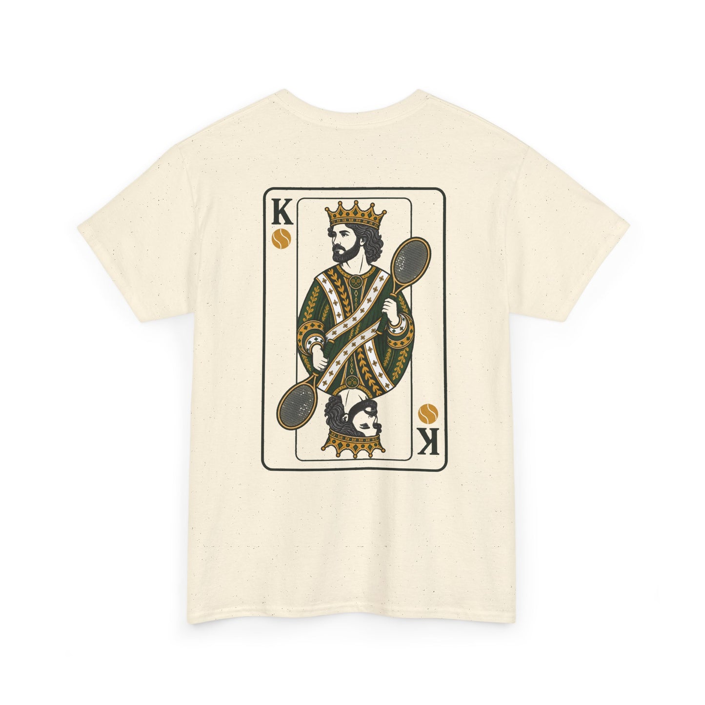 Tennis - King of the Court Card Tee — Vintage Playing Card Graphic T-Shirt