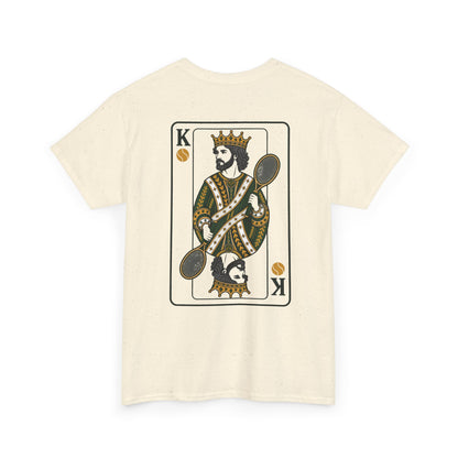 Tennis - King of the Court Card Tee — Vintage Playing Card Graphic T-Shirt