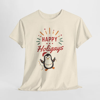 Happy Holigay Penguin Unisex Heavy Cotton Tee