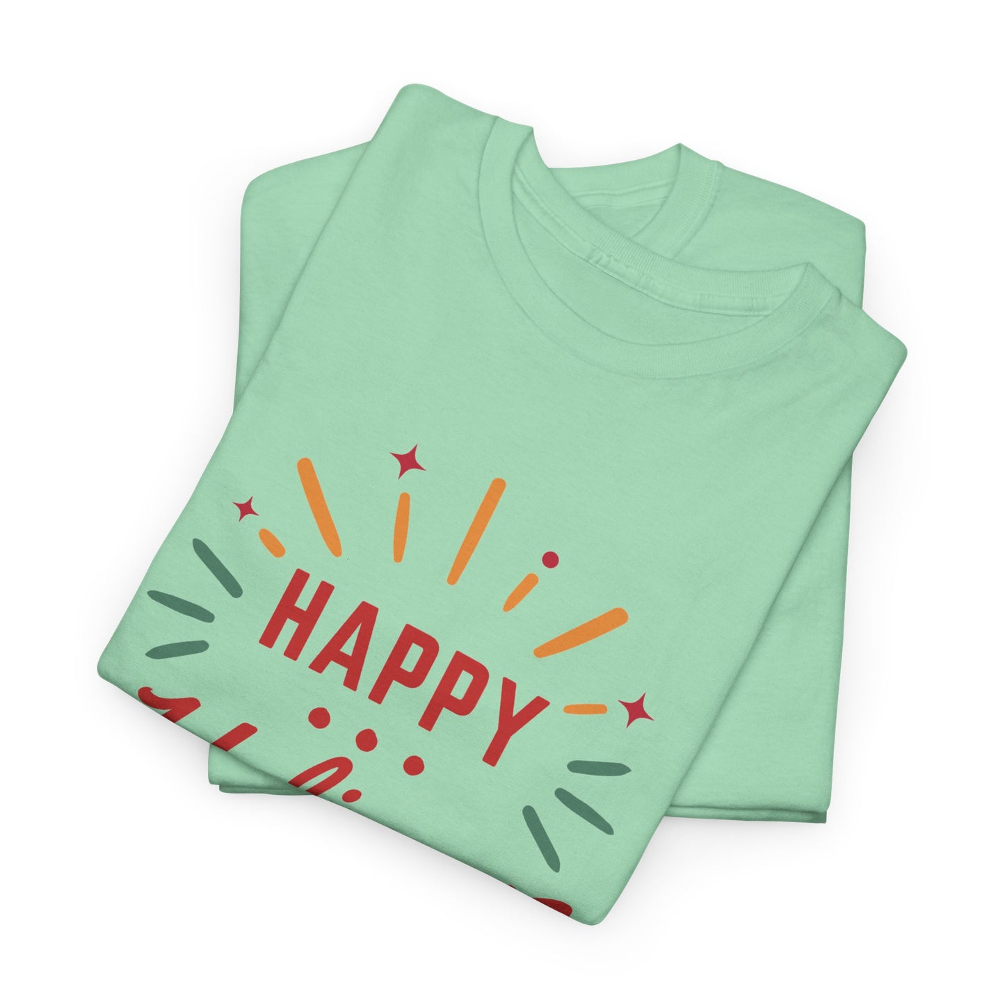 Happy Holigays Simple Unisex Heavy Cotton Tee