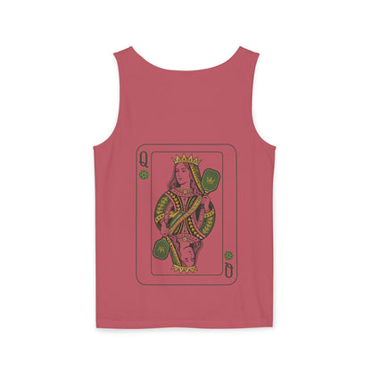 Pickleball - Queen of the Court - Vintage Playing Card - Tank Top — Graphic Tank