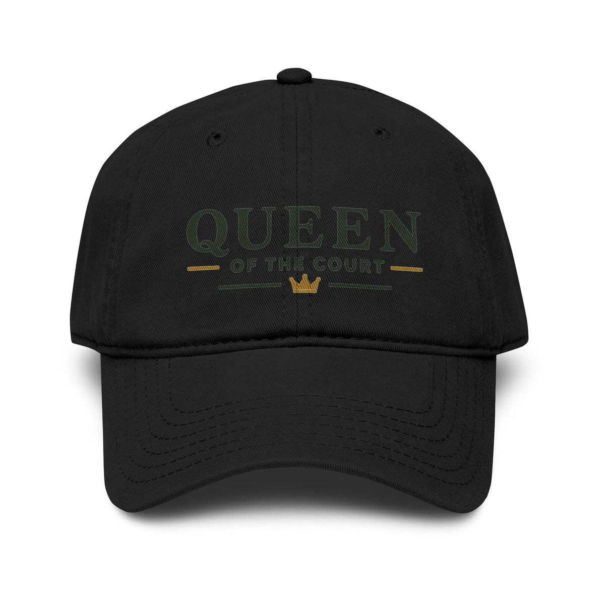 Queen of the Court Washed Baseball Cap — Pickleball or Tennis Player Hat