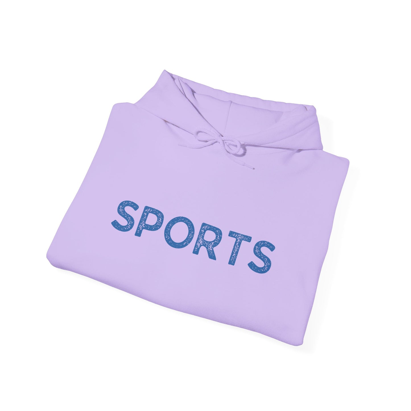 Sports // Unisex Heavy Blend™ Hooded Sweatshirt - Blue Text