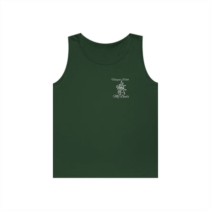 Hangin' With My Buds // Happy Plant Lover Unisex Heavy Cotton Tank Top - Perfect for Gardening Enthusiasts