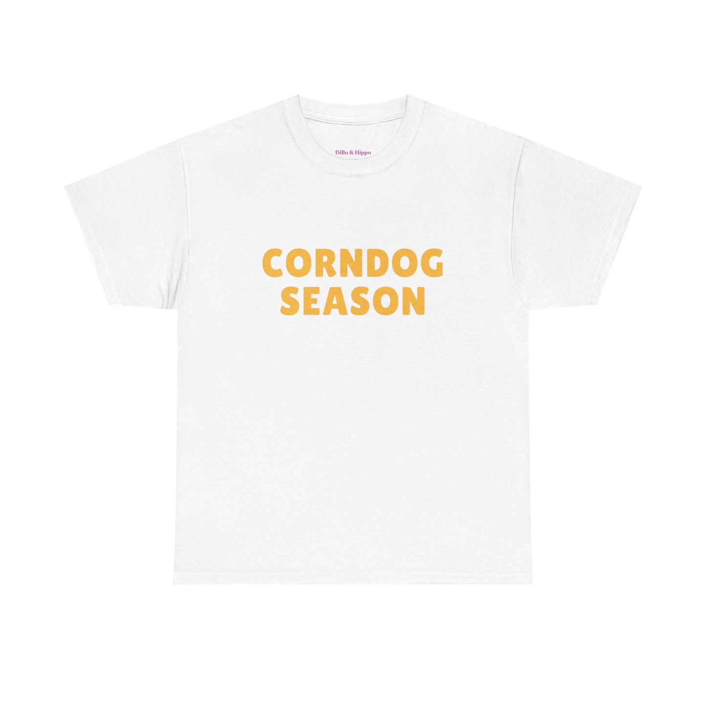 Funny Corndog Season // Unisex Heavy Cotton Tee | Perfect for Food Lovers and Festivals