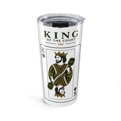 Pickleball - King of the Court - Vintage Playing Card - Tumbler - 20oz Insulated Travel Cup
