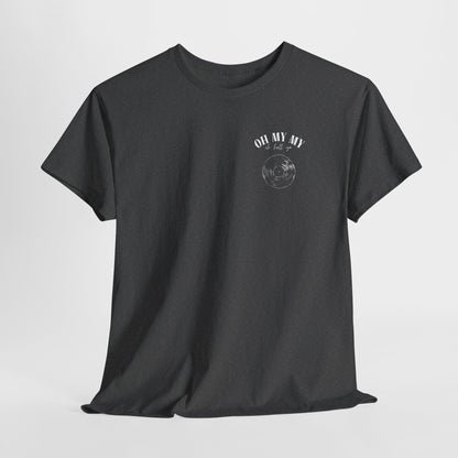 Oh My My Vintage Vinyl Graphic - Pocket Placement // Unisex Heavy Cotton Tee - Perfect for Music Lovers